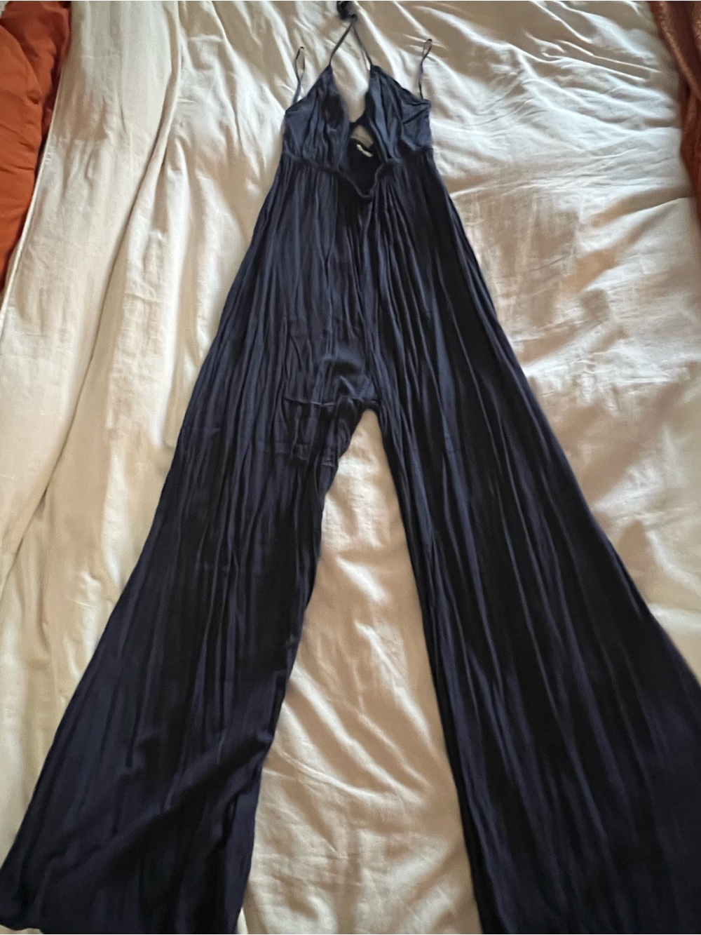 Roxy Navy Halter Jumpsuit